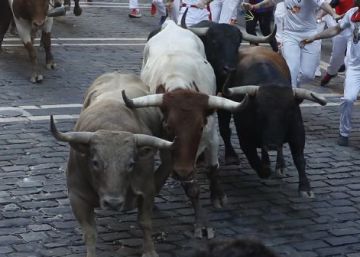 Very fast but complicated run at day six of Sanfermines 2019
