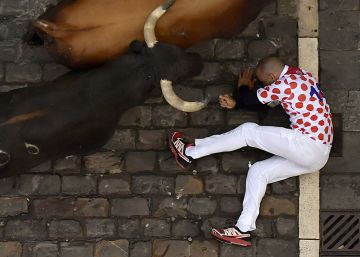 Séptimo encierro de San Fermín 2019, en imágenes