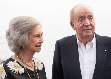 Los reyes eméritos, en Sanxenxo
