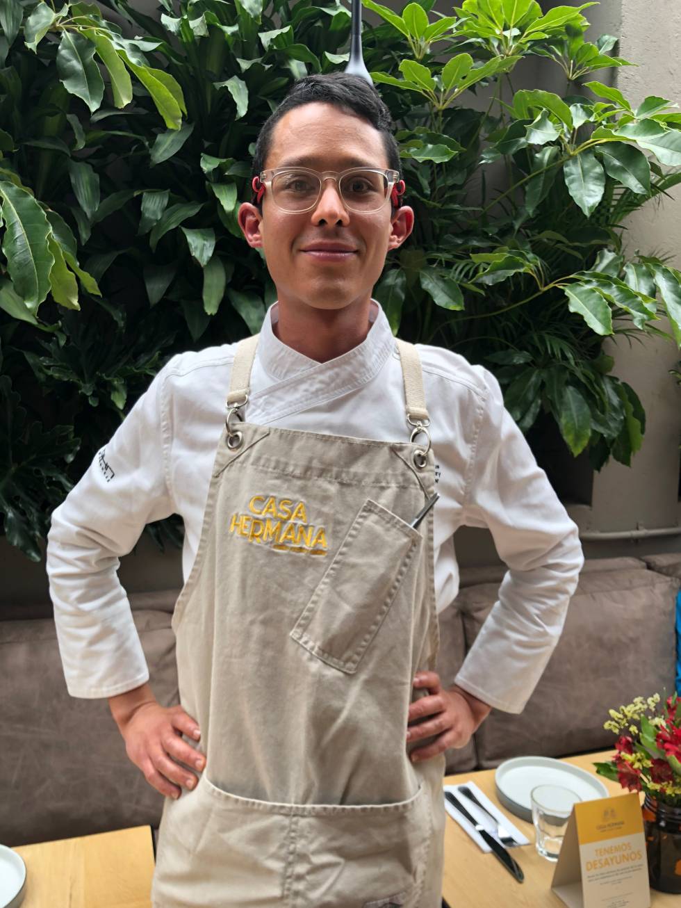 El joven cocinero Gersson Mariño. Capel