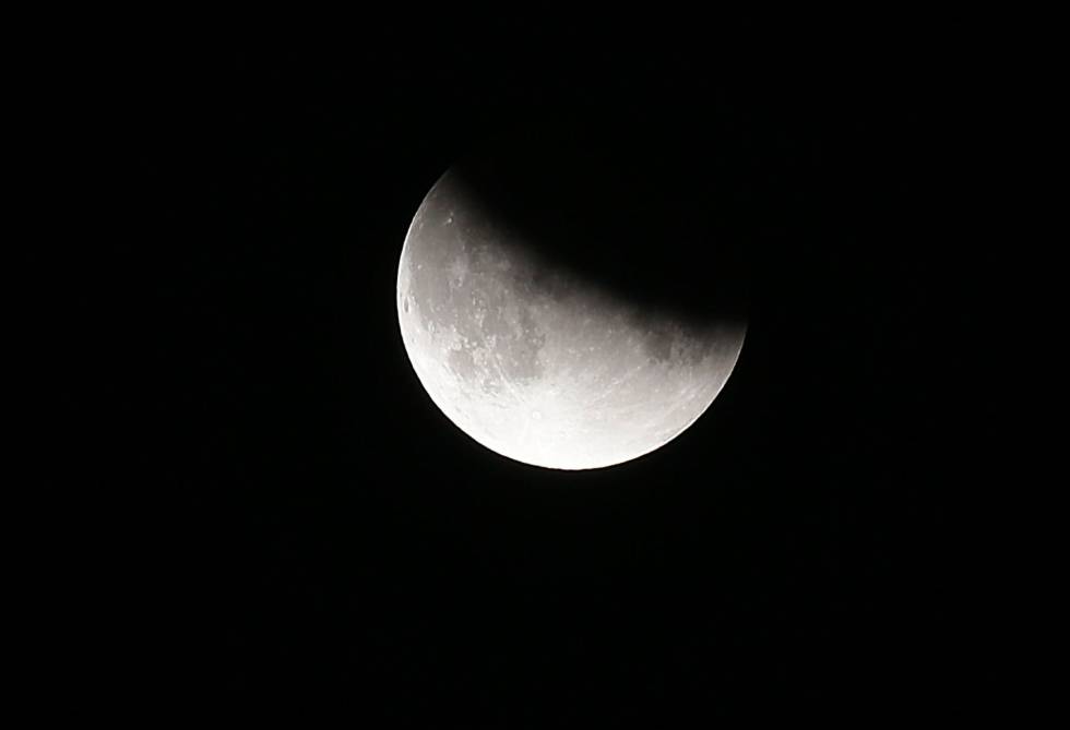 The Moon, during the past partial eclipse
