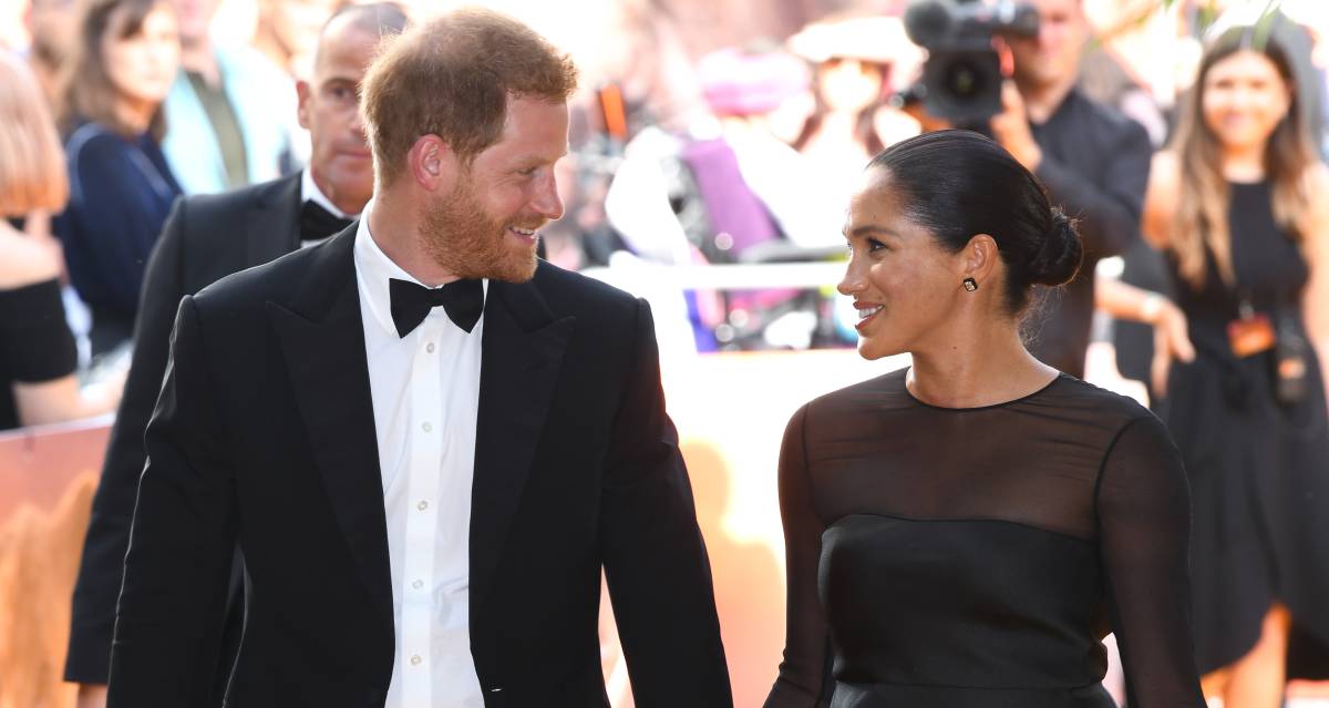 El príncipe Enrique y Meghan Markle en el estreno de 'El rey León' el pasado domingo.