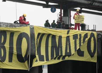 Protesta de Greenpeace contra el carbón