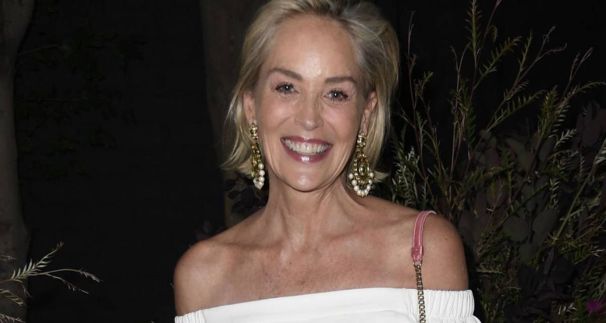 Sharon Stone, en una gala sobre salud mental femenina en Los Ángeles (California) el 17 de julio.