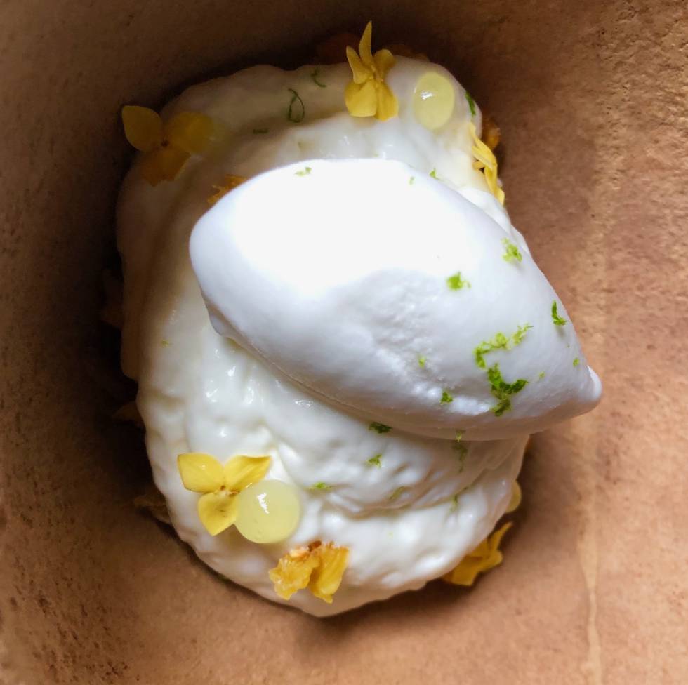 Mingui, granola costeña y sorbete de limonada de coco Capel
