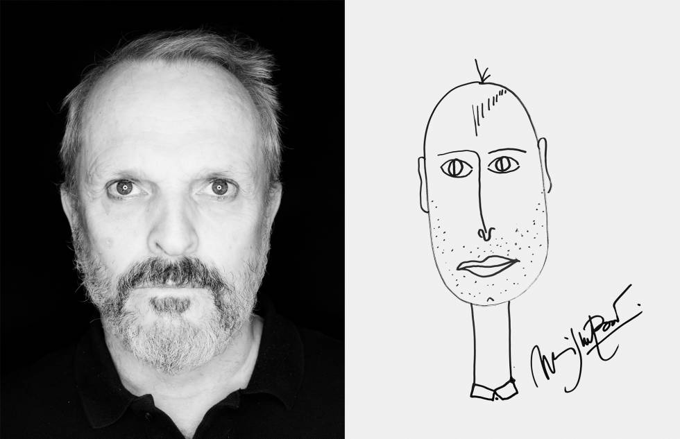 Ojos de felino y una flecha a modo de nariz, así se ve a sí mismo Miguel Bosé