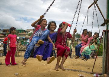 Las celebraciones del Eid al-Adha en un campamento de refugiados rohingya