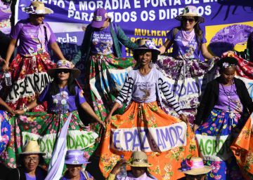Las mujeres de Brasil marchan en busca de igualdad
