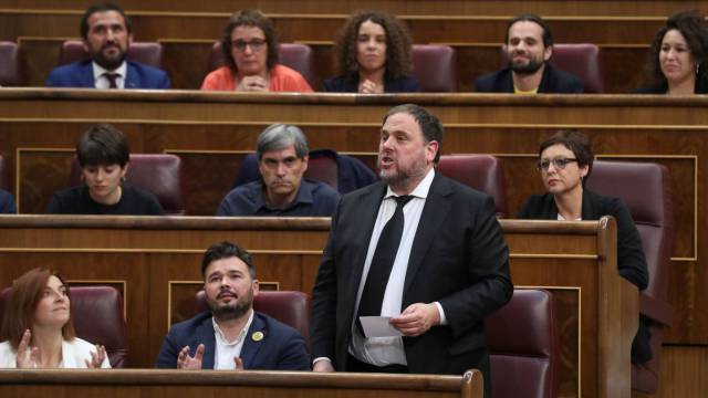 Junqueras, en el Congreso el pasado 21 de mayo.