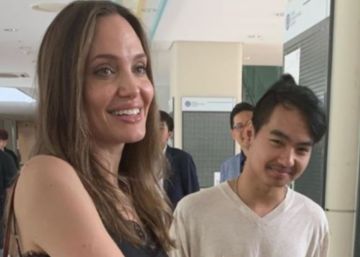 La emoción de Angelina Jolie al dejar a su hijo Maddox en Seúl