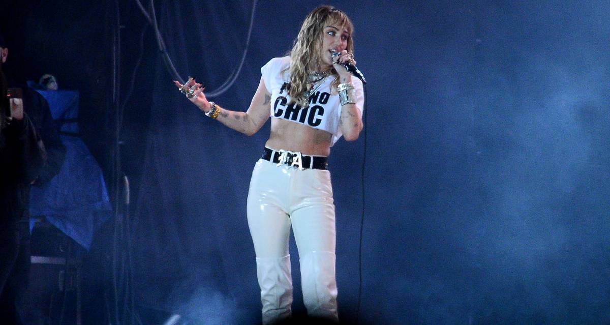 Miley Cyrus en un concierto en Varsovia, Polonia, el pasado junio.