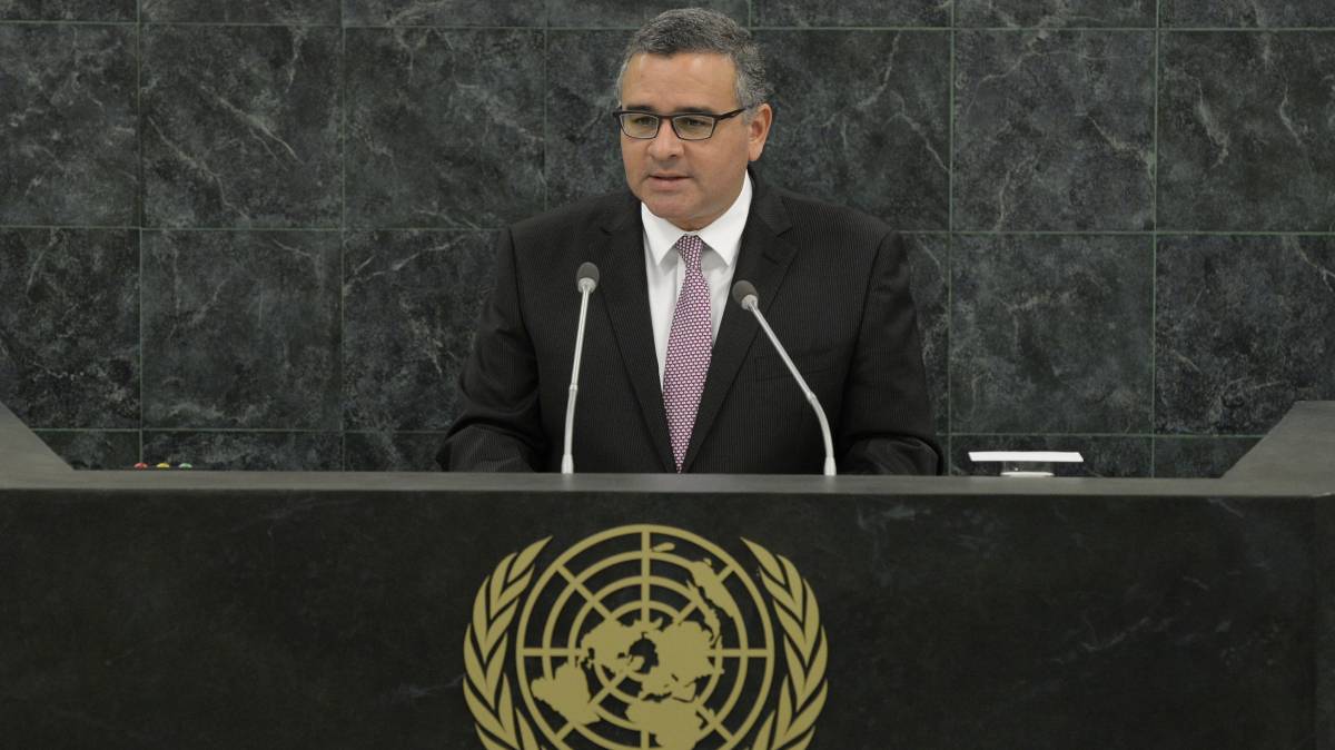 Mauricio Funes, en Naciones Unidas, en 2013.