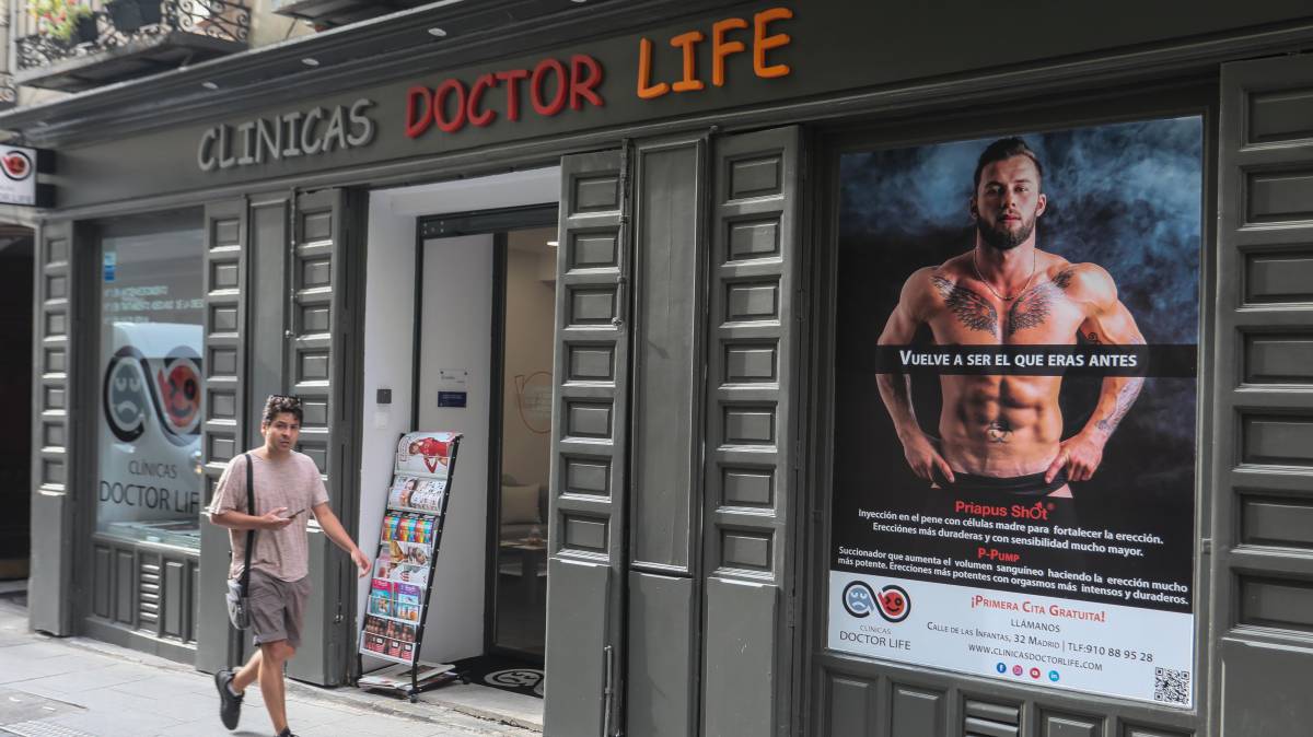 Fachada de la clínica Doctor Life, en Madrid.