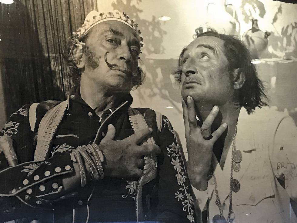 Carles Bisbe, 'el Rambo de Llafranc', amb Dalí.