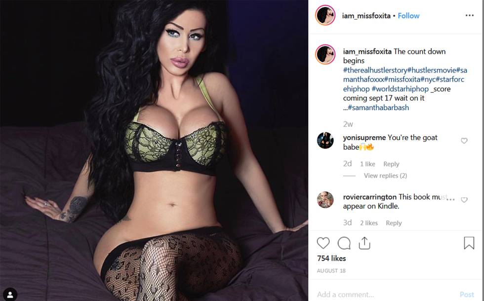 Samantha Barbash, la 'stripper' en la que está basada la nueva película que protagoniza Jennifer López.