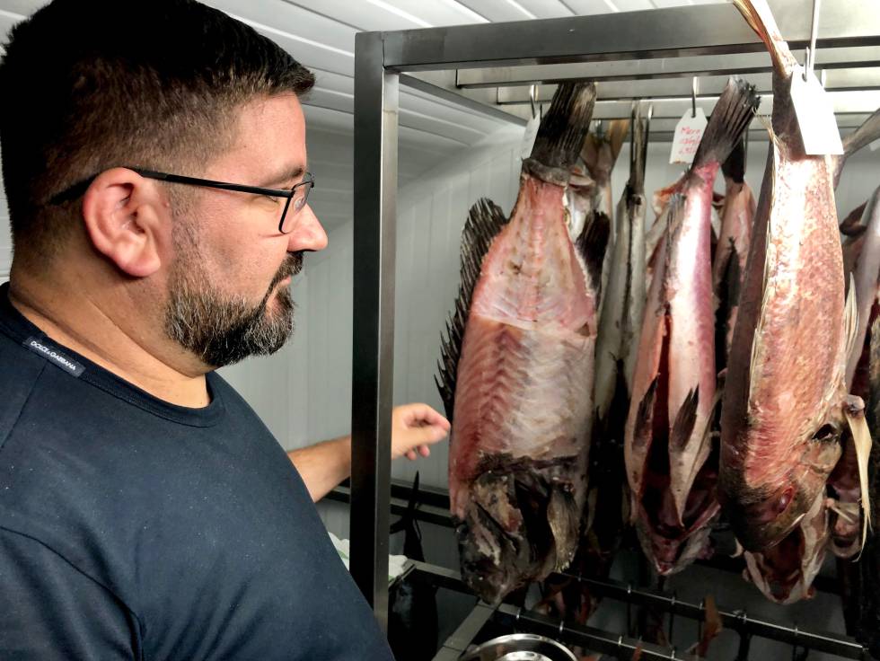 Dani García en la cámara de maduración Capel