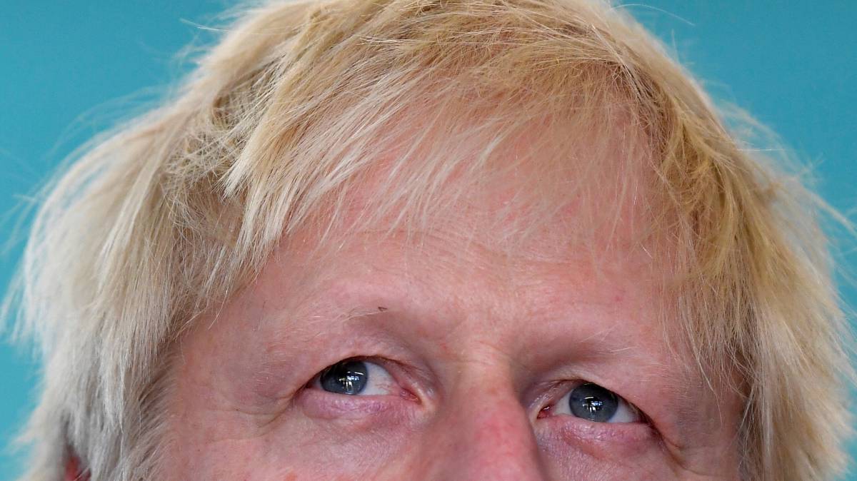 Boris Johnson, de visita a una escuela en Londres este 10 de septiembre.
