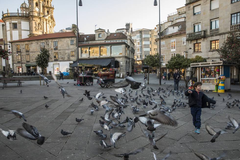 Praza Ferreiria en Pontevedra