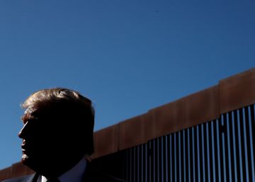 La visita de Donald Trump al muro, en imágenes