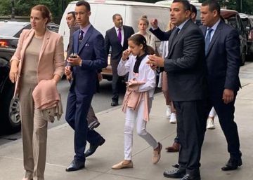 Salma de Marruecos reaparece en Nueva York con sus dos hijos