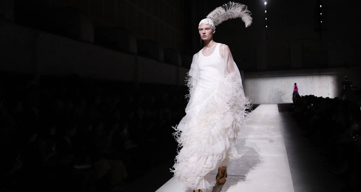 Desfile de Dries van Noten y Christian Lacroix en París, este miércoles.