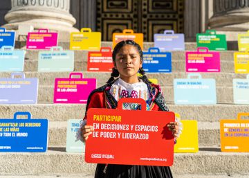 Una niña guerrera a las puertas del Congreso