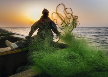 24 horas faenando con siete marineros en la costa de Senegal