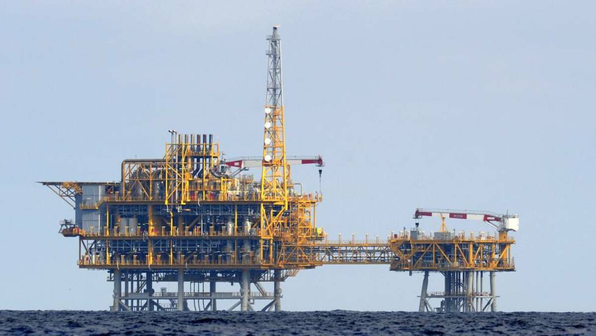 Plataforma de gas de Castor, en 2013.