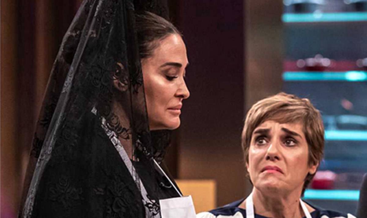 Vicky Martín Berrocal y, a la izquierda, Anabel Alonso, en 'MasterChef Celebrity'.