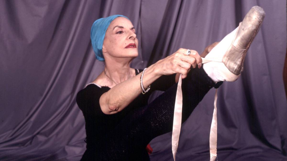 La bailarina Alicia Alonso, en 1990.