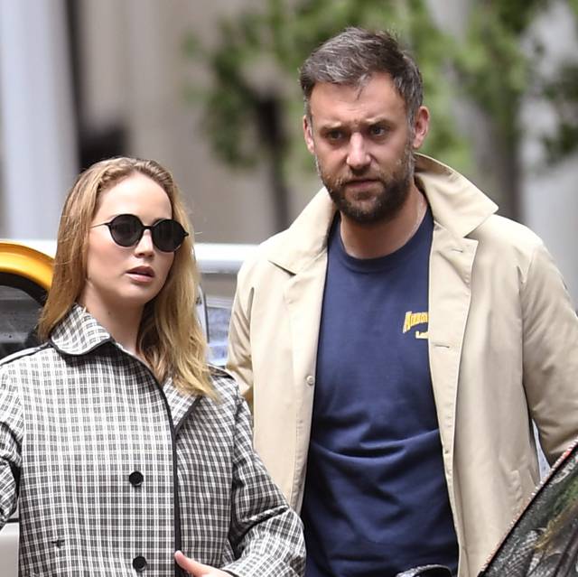 Jennifer Lawrence y Cooke Maroney, en septiembre en Nueva York.