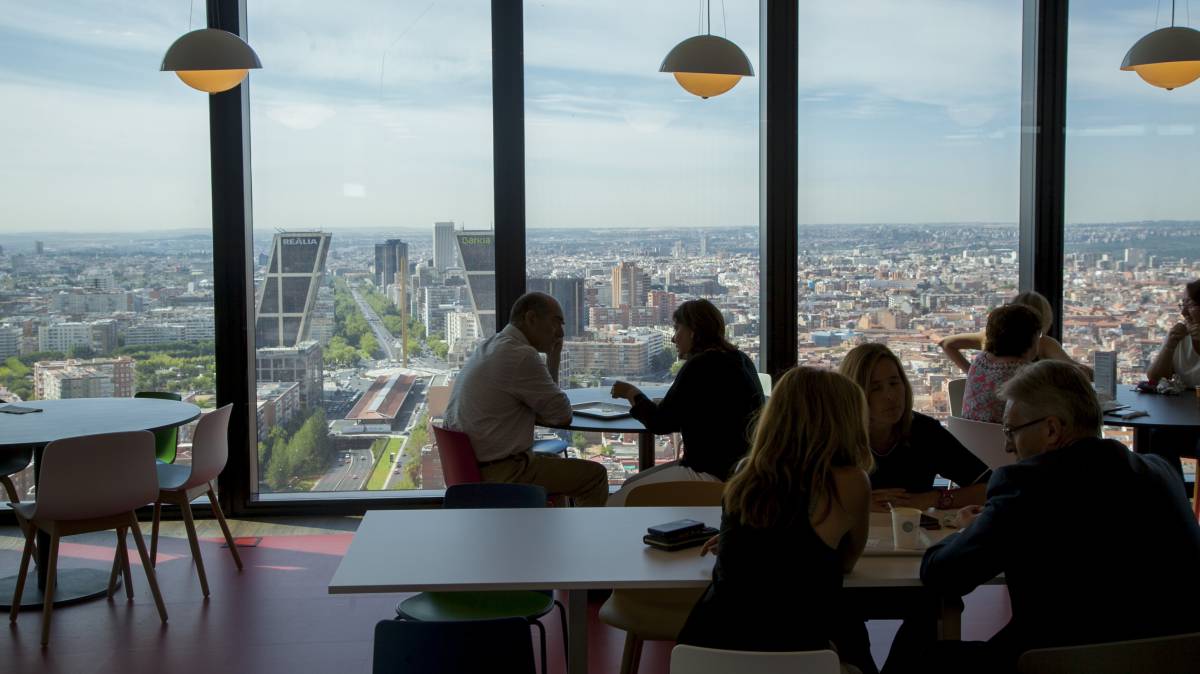 Un comedor de empresa en Madrid.