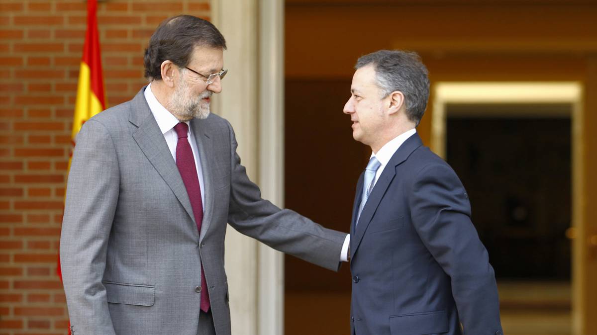 Rajoy y Urkullu, en La Moncloa en 2013.