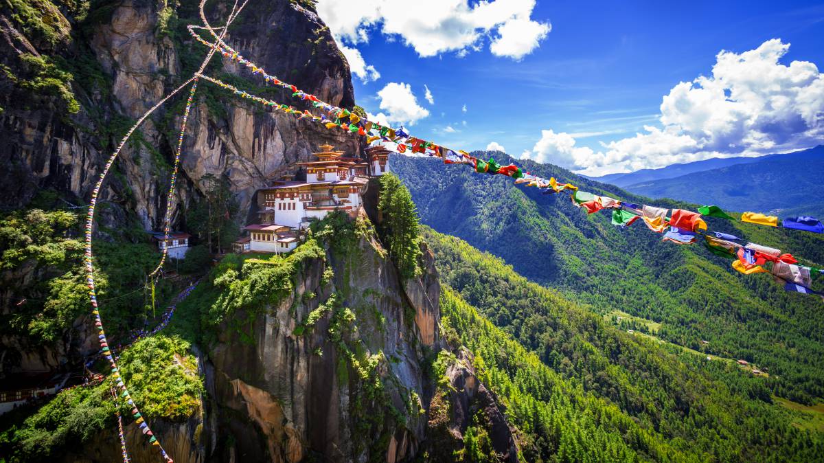 Bután, en la cordillera del Himalaya.
