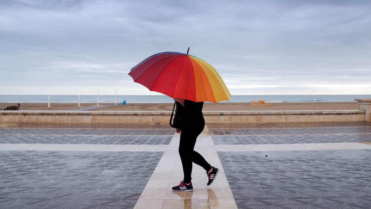 La Malvarrosa en Valencia, este domingo.