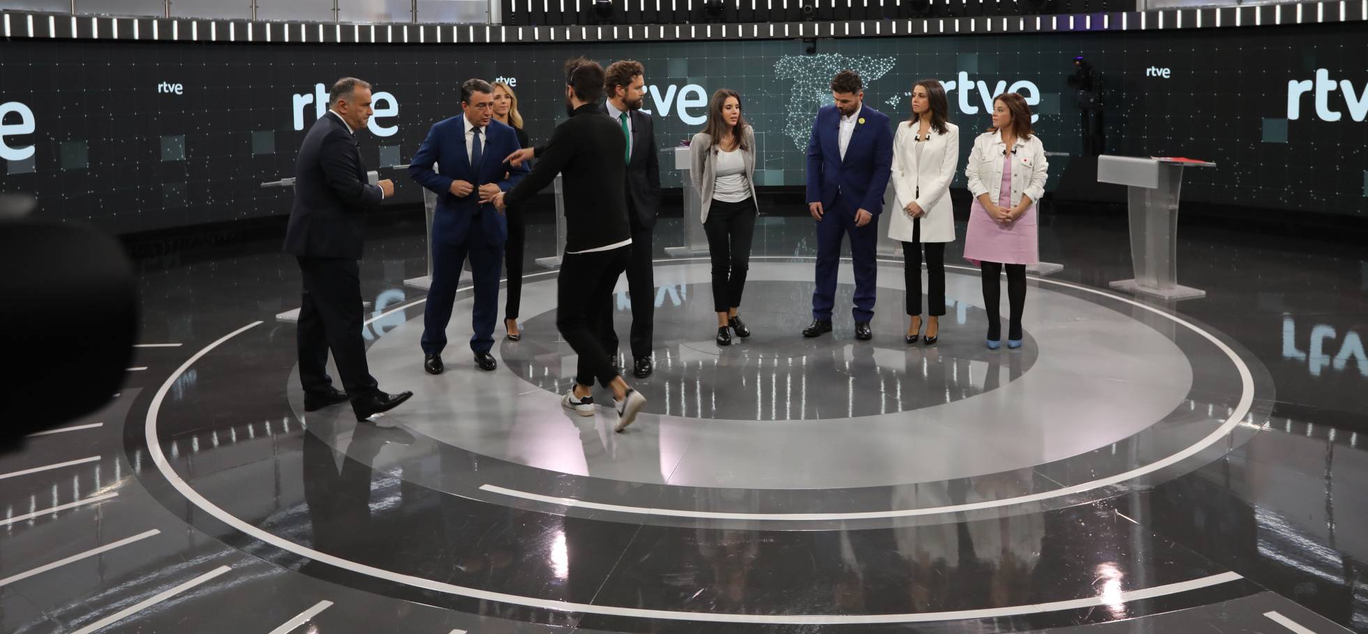 El debate electoral a siete con los portavoces parlamentarios, en imágenes