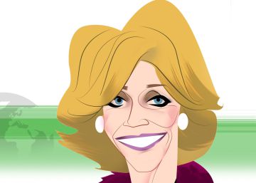 Jane Fonda, atriz de punho em alto
