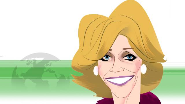 Jane Fonda, actriz de puño en alto