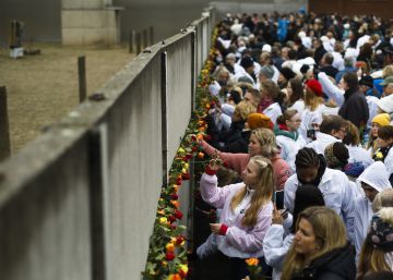 30º aniversário da queda do muro de Berlim, em imagens