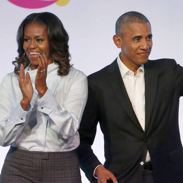 Michelle y Barack Obama, en Chicago, en 2017.