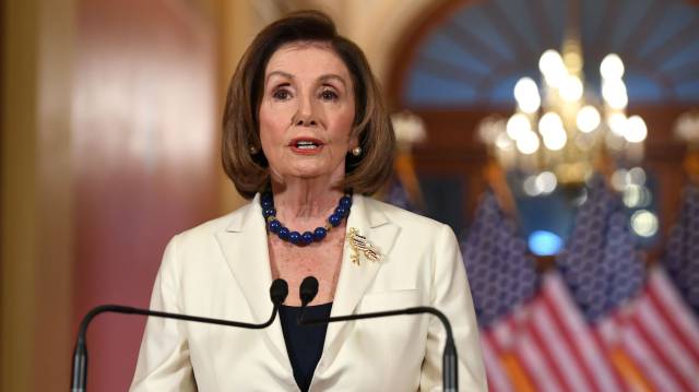 Nancy Pelosi, este jueves en el Capitolio.