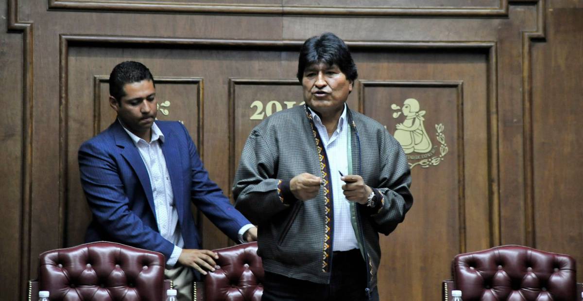Evo Morales, expresidente boliviano, en Ciudad de México.