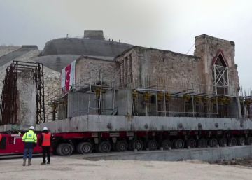 El traslado de una antigua mezquita en Turquía ‘a bordo’ de una plataforma
