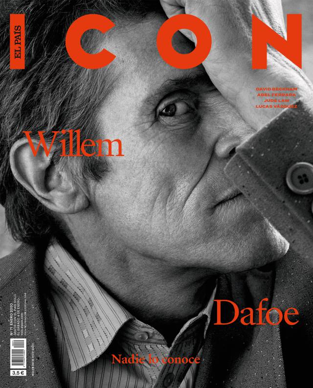 Willem Dafoe, entre Cristo y Anticristo, en la portada de enero de ICON