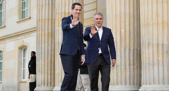 Duque y Guaidó, este domingo en Bogotá