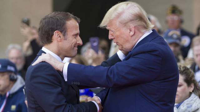 Enmanuel Macron y Donald Trump.