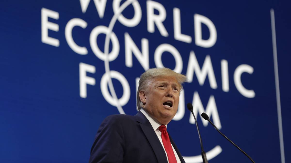 Trump, en el Foro de Davos este martes.
