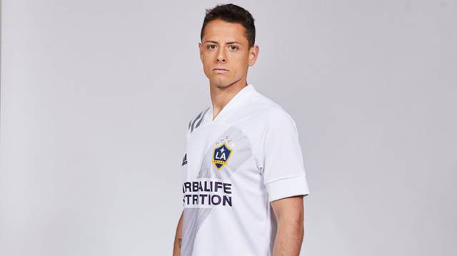 Hernández, con la camiseta del Galaxy.