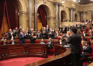 La división entre ERC y Junts per Catalunya, en imágenes