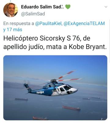 La conspiración hebrea para acabar con Kobe Bryant y otros bulos sobre los judíos